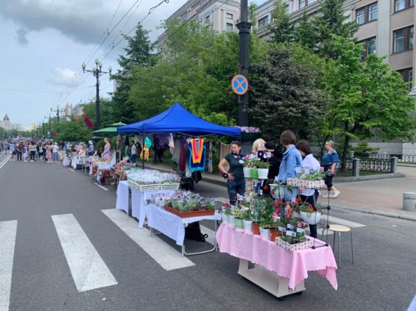 Оркестр, стрит-арт и танцы: на главной улице стартовал фестиваль "Счастливый Хабаровск"