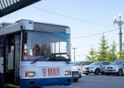 В Хабаровске начал курсировать &laquo;Троллейбус Победы&raquo;