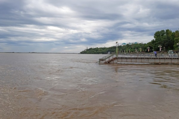Уровень Амура у Хабаровска начал снижаться