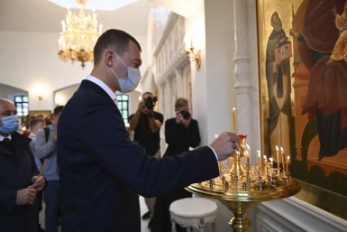 Итоги дня: врио в храме, похолодание, лавина на путях, срок за металл и фото с войны
