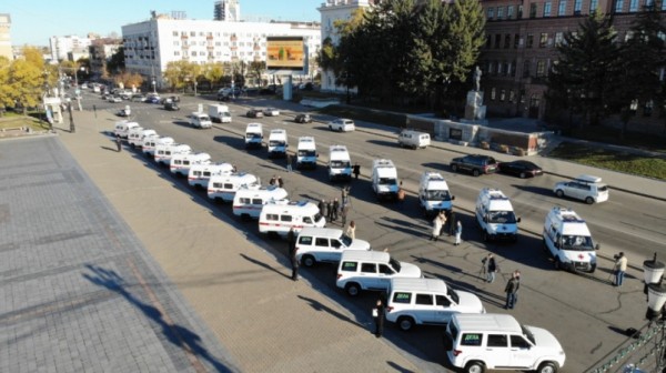 Новый автотранспорт для учреждений здравоохранения передали в районы Хабаровского края