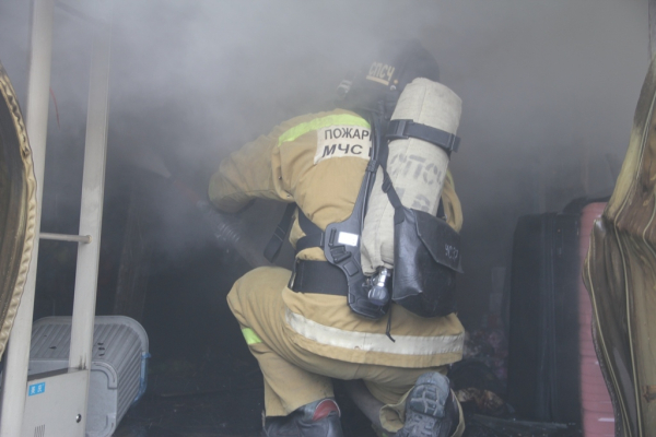 Пожар на Центральном рынке полностью ликвидирован