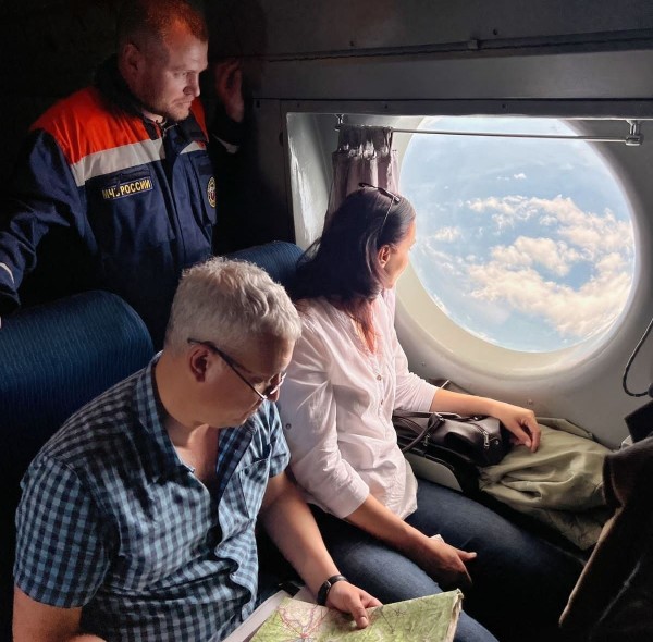 Министерскую авиаразведку пожарной обстановки провели в Хабаровском крае