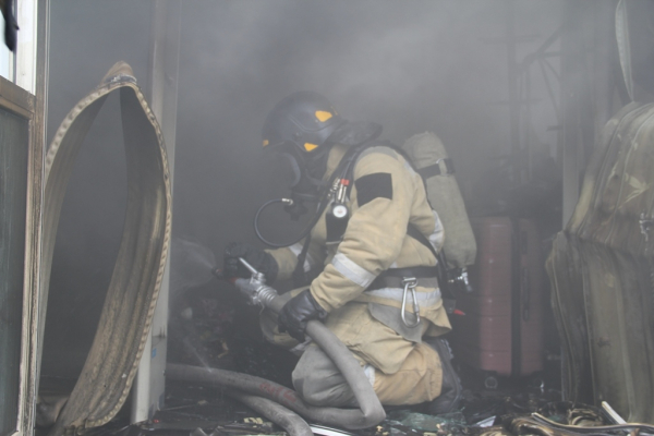 Пожар на Центральном рынке полностью ликвидирован