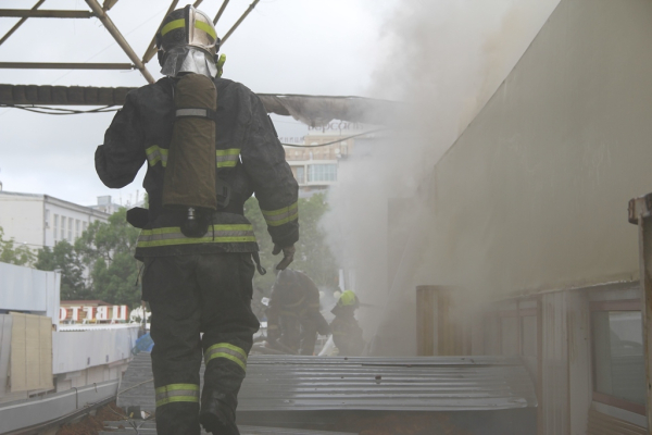 Пожар на Центральном рынке полностью ликвидирован