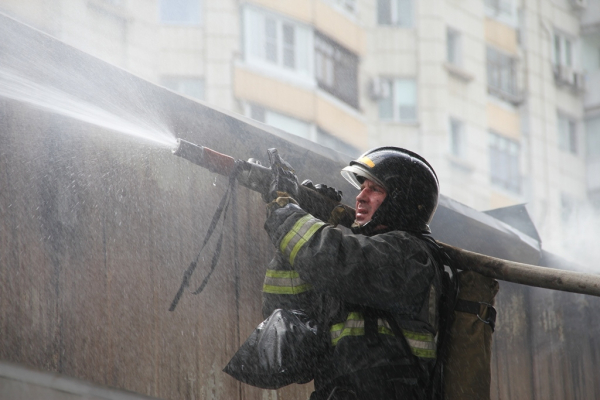 Пожар на Центральном рынке полностью ликвидирован