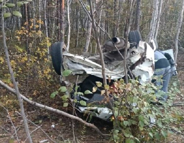 Автомобиль перевернулся, пассажир погиб на месте ДТП в Хабаровском крае