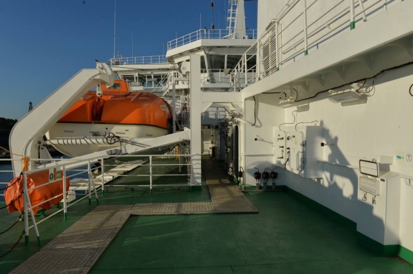 Паром "Александр Деев" вышел в первый рабочий рейс