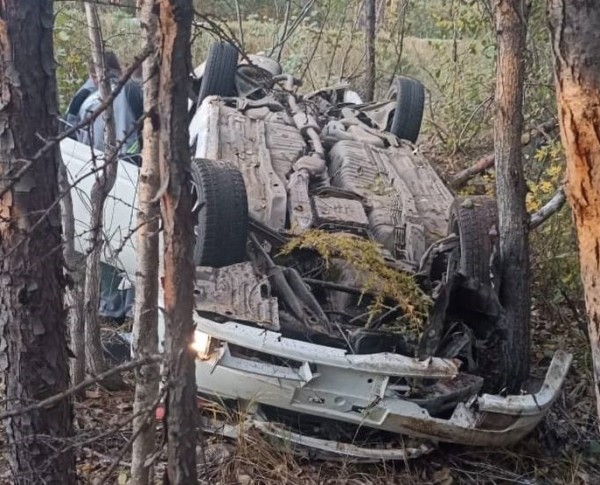 Автомобиль перевернулся, пассажир погиб на месте ДТП в Хабаровском крае