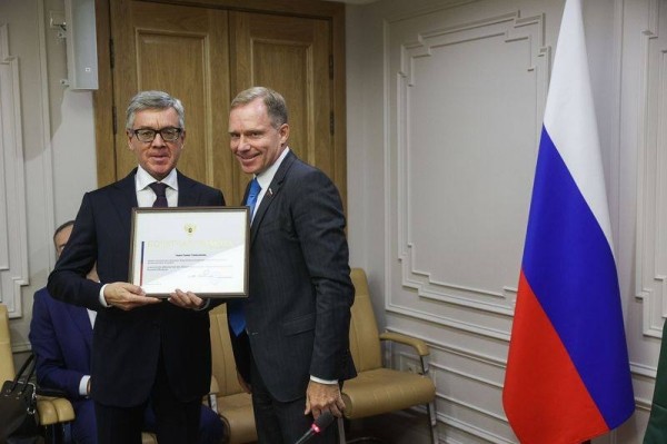 Президент ВАРПЭ Герман Зверев награжден почетной грамотой Совета Федерации